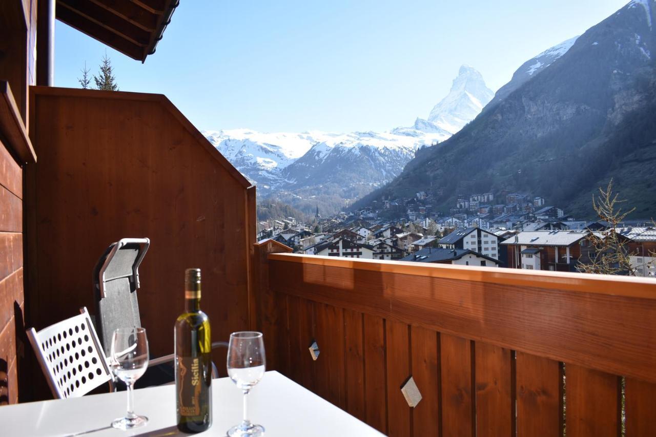 Wohnung In Zermatt Mit Postkarten Matterhornblick Dış mekan fotoğraf